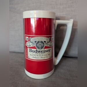 Vintage Budweiser Thermo Serv Plastic Beer Mug 16oz